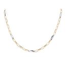 14ct Yellow and White Gold Chain 24"