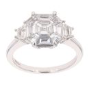 Platinum 1.71ct Pie Cut Diamond Ring