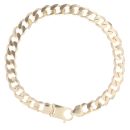 9ct Yellow Gold Curb Bracelet 8"