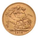 1913 George V Large Head UK Full Sovereign Coin