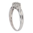18ct White Gold 0.34ct Brilliant Cut Diamond Cluster Ring