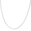 Silver Double Curb Chain 24"