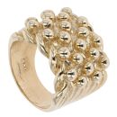 9ct Yellow Gold Heavyweight 5 Row Keeper Ring