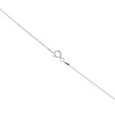 Silver Cubic Zirconia Cross Pendant And 18" Chain by Icesia