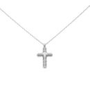 Unique & Co Stainless Steel Cross Pendant And Chain 20"