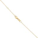9ct Yellow and White Gold Cubic Zirconia Fancy Bar Pendant and Chain 18"