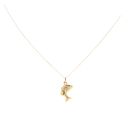 9ct Yellow Gold Nefertiti Pendant And Chain 18"