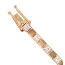 14ct Yellow Gold Cubic Zirconia Tennis Bracelet 7.5"