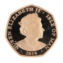 2019 The Peter Pan Isle Of Man Fifty Pence Coin Boxed