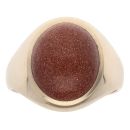 9ct Yellow Gold Goldstone Signet Ring