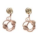 9ct Yellow And Rose Gold Tree Of Life Clogau Drop Earrings