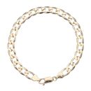 9ct Yellow Gold Curb Bracelet 8"