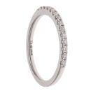 18ct White Gold 0.13ct Brilliant Cut Diamond Half Eternity Ring