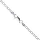 Silver Double Curb Chain 16"