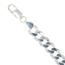 Silver Flat Curb Bracelet 8"