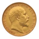 1908 Edward VII Large Head UK Half Sovereign Coin