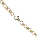 9ct Yellow Gold Patterned Belcher Chain 24"