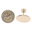9ct Yellow Gold St George Stud Earrings