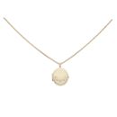 9ct Yellow Gold Locket Pendant And Curb Chain 20"