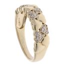 9ct Yellow Gold 0.10ct Diamond Heart Ring