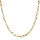 18ct Yellow Gold Belcher Chain 18"