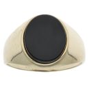 9ct Yellow Gold Onyx Signet Ring