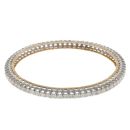 14ct Yellow And White Gold 7.00ct Brilliant Cut Diamond Bangle