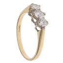 18ct Yellow Gold 0.70ct Brilliant Cut Diamond Trilogy Ring
