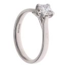 Platinum 0.61ct Princess Cut Diamond Solitaire Ring