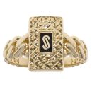 14ct Yellow Gold Monaco Classic Plain Signet Ring