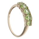9ct Yellow Gold Peridot Five Stone Ring