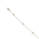 9ct Yellow Gold 0.50ct Brilliant Cut Lab Grown Diamond Fancy Bracelet 8.5"