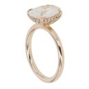 9ct Yellow Gold 3.16ct Oval Cut Lab Grown Diamond Solitaire Ring