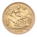 1912 George V Large Head UK Half Sovereign Coin
