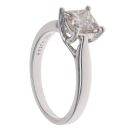 18ct White Gold 1.11ct Princess Cut Diamond Solitaire Ring