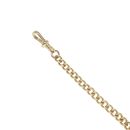 9ct Yellow Gold Plain Albert Bracelet 8.5"