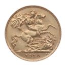 1910 Edward VII Large Head UK Half Sovereign Coin