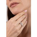 9ct White Gold 2.00ct Lab Grown Diamond Trilogy Ring