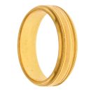 22ct Yellow Gold Patterned Wedding Band 5.4mm