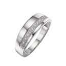Sterling Silver 0.07ct Diamond Ring