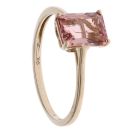 9ct Yellow Gold Tourmaline Single Stone Ring