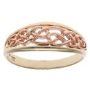 9ct Yellow and Rose Gold Celtic Clogau Ring