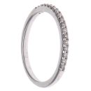 Platinum 0.20ct Brilliant Cut Diamond Half Eternity Ring