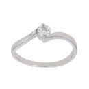 18ct White Gold 0.33ct Brilliant Cut Diamond Solitaire Ring