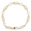 9ct Yellow Gold Celtic Fancy Bracelet 7.5"