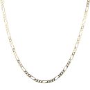 9ct Yellow Gold Figaro Chain 24"
