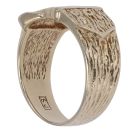 9ct Yellow Gold Textured Buckle Ring