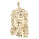 9ct Yellow Gold Jesus Pendant