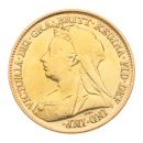 1895 Victoria Old Head UK Half Sovereign Coin