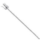 9ct White Gold 0.82ct Brilliant Cut Diamond Tennis Bracelet 7"